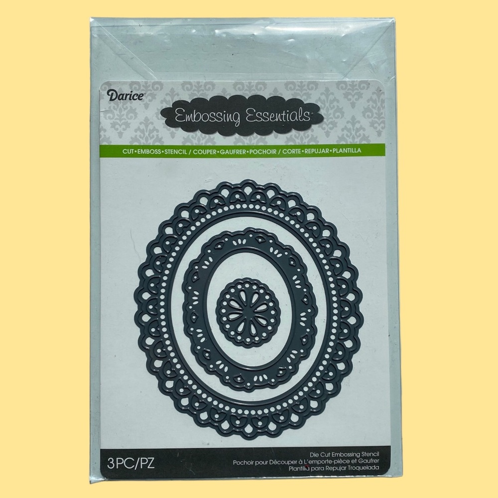 Darice Oblong Doily Frame Die Cutting Set